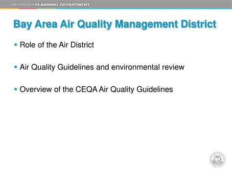 bay area air quality management district ceqa air quality